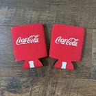 Coca-cola Koozie Coozie Set Of 2 Red 12oz Can Holder Beer Party Drink Insulted