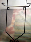 2 Tier Metal Wall Hanging Collectible Black Plate Rack Holder Display Shelf 30  