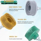 2 Inch Bristle Disc  6 Pieces Disc Grade 50  80  120  With 1 4 Inch   