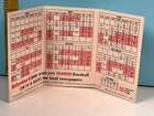      1966 New York Yankees Baseball Schedule Ballantine Beer     