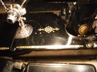 Vintage 1953 Singer Featherweight 221 Sewing Machine W case   Extras - Clean