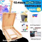 Wowoss Tabletop Art Easel Box Set  40pcs Painting Kit For Adult Artists   Beg   