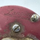 Langley Lurecast 330 Kc Fishing Reel Red Casting Made In Usa Collectible Vintage