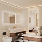 72x30   Led Bathroom Mirror Wall Vanity Mirror Dimmable Anti-fog Frameless