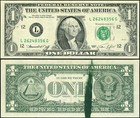 Error - Ink Smear 1st Process - Fr  1908 L  1 1974 Federal Reserve Note Xf 
