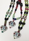 Handmade By Me Antique Asian Hearts Jasper Jade And Wood 20