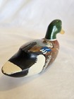 Coaster Company America Hand Painted Carved Miniature Wooden Mallard Duck Decoy 