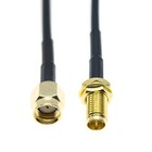 Rg174 Sma Rp-sma Male To Female Jack Straight Right Angle Rf Jumper Cable Lot