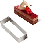 Rectangular Cake Molds stainless Steel Cake Mousse Ring Rectangle Cookie Cutter