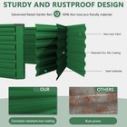 2pcs 8x4x2ft Galvanized Raised Garden Bed Planter Raised Garden Boxes Outdoor