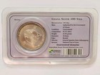 2002 Ghana 1 Oz Silver Coin Round 100 Sika In Littleton Holder