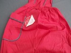 Vintage  silin  Small Bib Apron Red With Black Polka Dot Trim New W  Tags Usa
