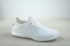 Women s Fashioin Glitter Sparkly Lightweight Metallic Tennis Sneaker Shoes New