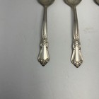 Lot Of  5 Oval Soup Spoons  valley Rose  Wm  A  Rogers Sectional Oneida Ltd 