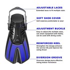 Diving Fins Snorkeling Gear For Adults Snorkel Fins    swim Fins Open  Adjustab   
