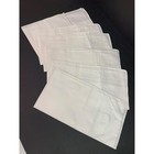 Lot Of 6 New Handkerchiefs Mens White Subtle Pattern 15  X 16 
