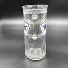 Vintage Fisher Peanuts Nfl Dallas Cowboys Glass Beer Stein Mug Cup Football 