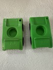 Vintage Fisher Price Little People Green Car For Jetport Airport - Lot Of 2