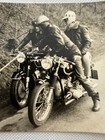 Vintage Bmw Motorcycle Rider Photo Photograph Print Snapshot
