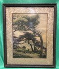 Vintage Landscape Framed Print Size 15    X 18   
