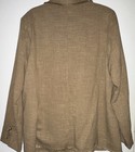 Democracy Womens Beige Lined Notch Lapel 2-button Blazer Jacket Xl