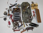 Mixed Lot 80  Vintage Electronics Parts Resistors Capacitors Circuit Boards E8