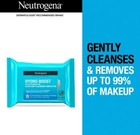 Neutrogena Hydro Boost Makeup Remover Wipes   Facial Cleansing Towelettes 25pack