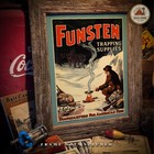 Vintage Trapping Catalog Art Print Supplies Hunting Fishing Cabin Wall Decor