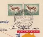 South African Airways 1st Flight Johannesburg - Perth 25 Nov 1957 Air Mail Cover