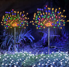 Solar Pathway Lights Outdoor Garden Decor Yard Led Firework Path Lawn Waterproof