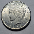 1925-p Peace Liberty  1 Dollar 90  Silver Coin   Orig Hi Grade Uncirculated Bunc