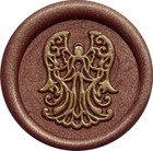 Filigree Angel Wax Seal Stamp Head - 1 2  Diameter  Beautiful Papercut Style 