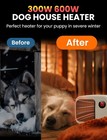 Dog House Heater With Thermostat  Pet House With Overheat Protection  300w 60   