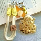 New Wealth God Plated Phone Charm Keychain Accessory Gift