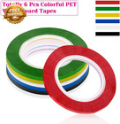 6 Rolls 1 8 Whiteboard Tape Thin White Board Tape Lines Pinstripe Dry Erase Art