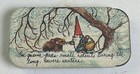 David The Gnome Pill Tin Gnome Feeds Small Rodents In Winter Miniature Box 1980
