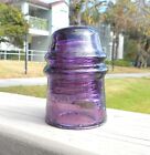 Great Purple Cd 121 W g m co Toll Style Glass Insulator  m 