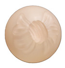 Vtg Pink Satin Glass Orb Dresser Vanity Powder Box Bow Lidded Tri Footed Balos