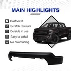 Front Bumper Face Bar Compatible With 2019 2020 2021 Gmc Sierra 1500  black w o
