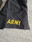 2x Us Military Unisex Apfu Shorts Army Black   Gold Pt Trunks Size Medium