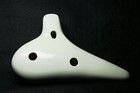 Woodnote Alto C - New 12 Holes Ocarina Flute Ivory white With Fingering Chart