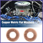 10 Pcs M8 X 18mm X 1mm Copper Flat Washer Sealing Gasket Ring For Screw Bolt Nut
