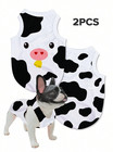 2 Pcs Summer Various Puppy Small Dog Cat Pet Clothes Breathable Vest T-shirt Usa