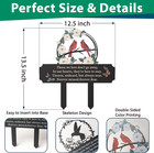 Cemetery Decorations For Grave  Grave Markers For Cemetery For Humans With Cardi