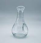 Vintage Libbey Pinched Glass Bud Vase Clear Glass 3 5  Tall Marked 5 On Bottom