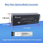 Industrial Gigabit Fiber Media Converter With Single Mode Dual Fiber Sfp lc M   