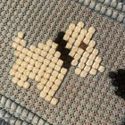 Vintage Rug Pom-pom Scottie Dog Hooked Rug Small 24 X 11 