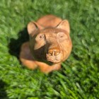 Vintage Artesian Burl Wood Carved Bear Approx 8    small Flaw  