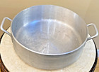 Vtg Wear-ever Rare 24 Qt Heavy Duty Aluminum Brazier Pot Commercial Cookware