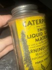 Vtg Caterpillar Cat Tractor Liquid Gasket Tin Can Advertising Illinois